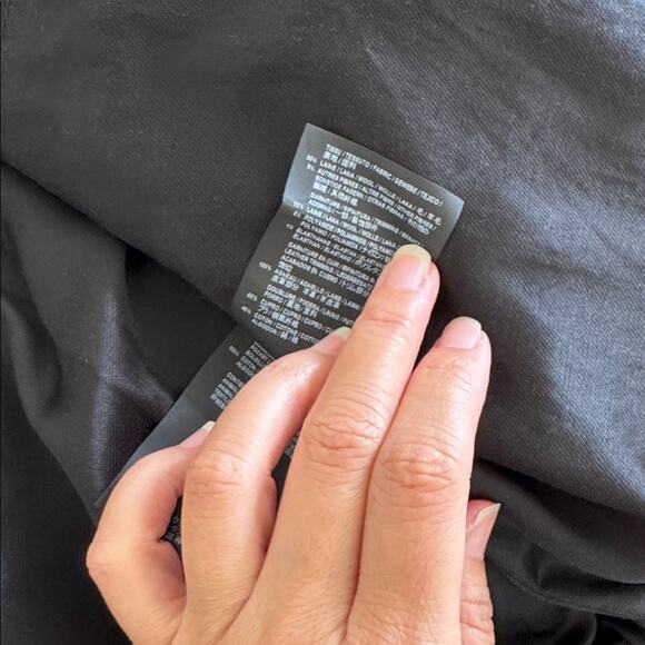 Saint Laurent Wool Bomber Jacket Black Leather Trim Size 46 (S) Made in Italy - Picture 12 of 13